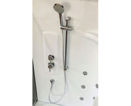 Душевая кабина Royal Bath RB 150ALP-C-CH 150х100 см, с матовыми стеклами, правосторонняя