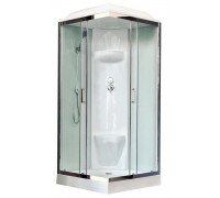 Душевая кабина Royal Bath RB 90HP6-WT-CH 90х90 см, с прозрачными стеклами