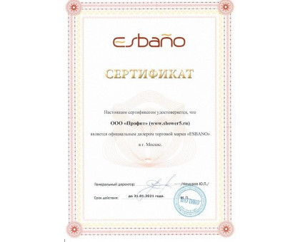 Душевая кабина Esbano ELEGANCIA ESG-100CR 100х100 см