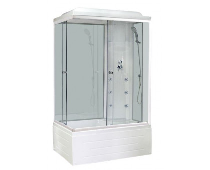 Душевая кабина Royal Bath RB 8100BP3-WT 100х80 см, с прозрачными стеклами , правосторонняя