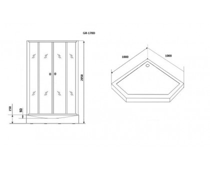Душевая кабина Grossman GR170D Classic 100х100 см