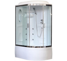 Душевая кабина Royal Bath RB 8120BK2-T-CH 120х80 см, с прозрачными стеклами, левосторонняя