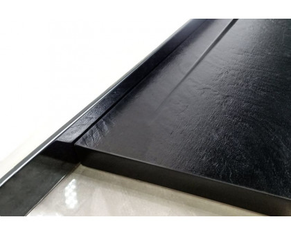 Душевой поддон WeltWasser WW TRS 12080 STONE-BL 120х80 см черный с сифоном