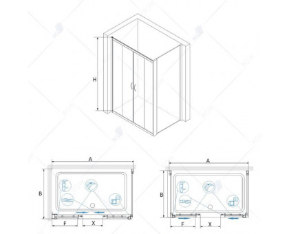 Душевой уголок RGW PA-41 (PA-11 + Z-050-2) 150x80, матовое стекло