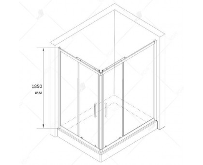 Душевой уголок RGW CL-44 80x100, прозрачное стекло