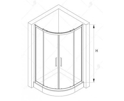 Душевой уголок RGW CL-54 80x80, прозрачное стекло