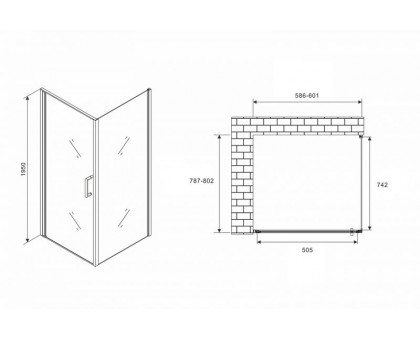 Душевой уголок ABBER Sonnenstrand AG04060-S80