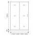 Душевое ограждение Good Door LATTE WTW-110-C-WE 110 см