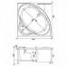 Акриловая ванна Aquanet Palau 00204021 140x140